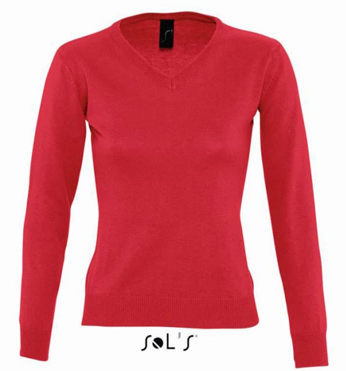 Sols Ženski pulover sa V izrezom Galaxy Women Red veličina S 90010