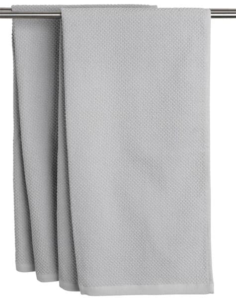 Peškiri Baker 65x130 dva komada svetlo siva