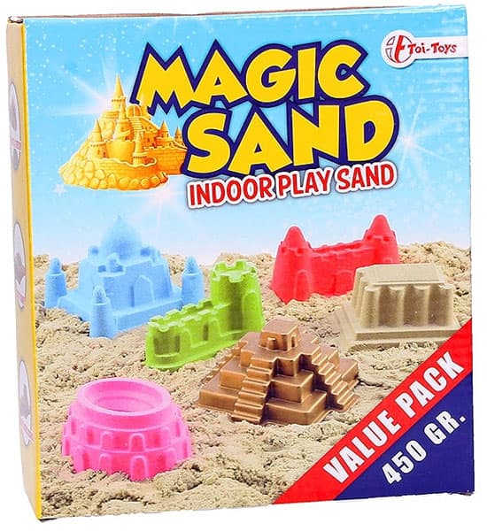 Kinetički pesak 450g sa dva kalupa Crvena 31102