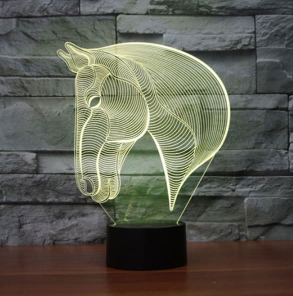 3D LED Lampa Illusions by Black Cut Horse warm white