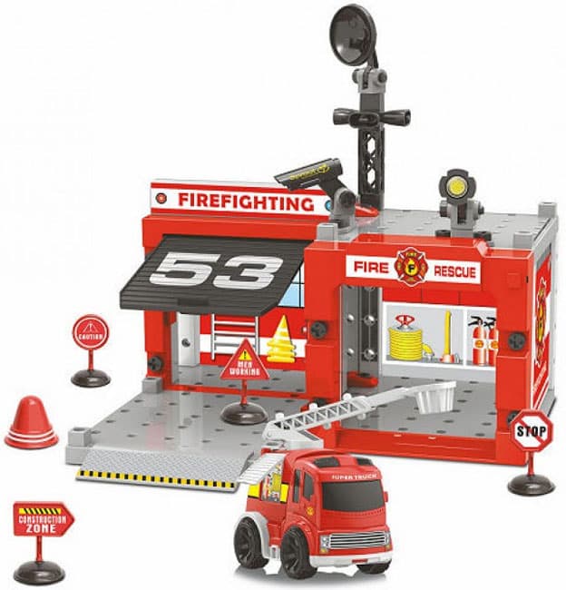 Set za pravljenje vatrogasne stanice sa vozilom JohnToy 36337