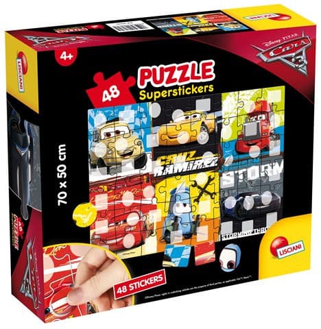 Lisciani Puzzle Cars 3 složi i oboji 36460