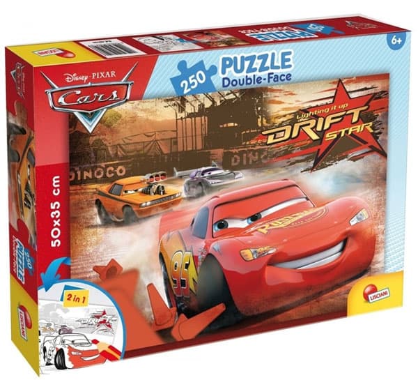 Lisciani Puzzle Cars Složi i oboji 2u1 250 delova 31694