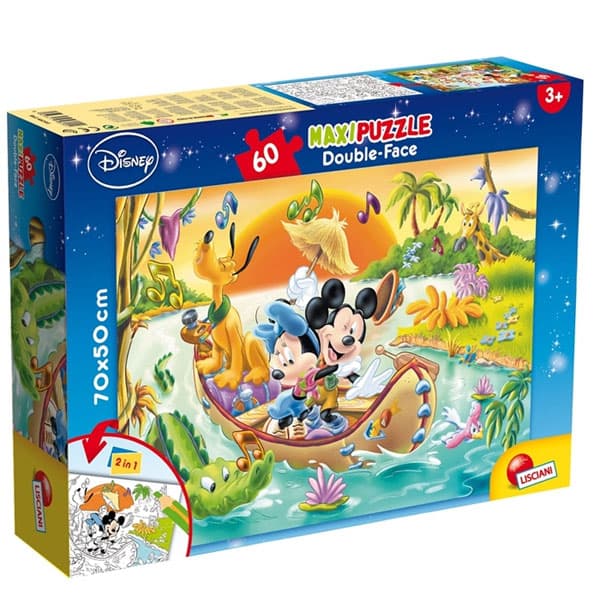 Lisciani Puzzle Miki Maus složi i oboji 2u1 60 delova 31705