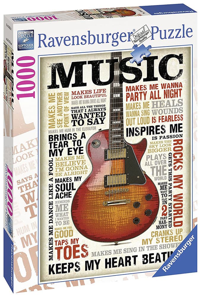 Ravensburger puzzle Passion for Music - Gitara 1000 delova RA19615
