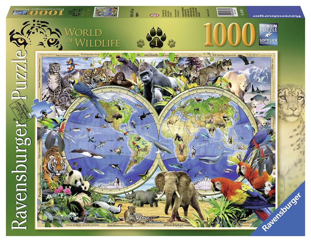 Ravensburger puzzle Art - Životinje - World of Wildlife No1 1000 delova RA19385