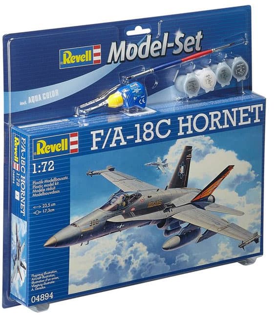Revell maketa aviona sa priborom Model Set F/A-18C Hornet RV64894/5008