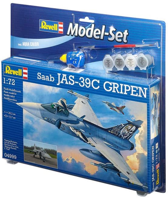 Revell maketa aviona sa priborom Model Set Saab JAS-39C Gripen RV64999/5008