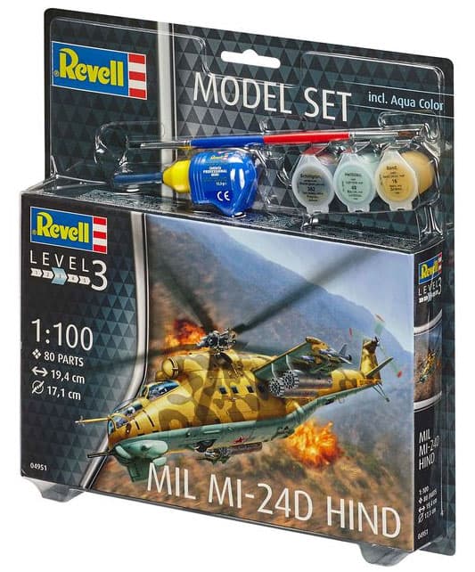 Revell maketa helikoptera sa priborom Model Set Mil Mi-24D Hind RV64951/5654