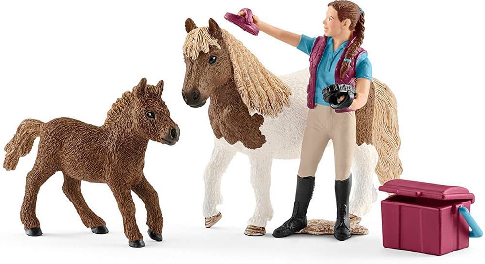 Schleich Figurice Domaće životinje - Konji - Timarenje ponija 42362