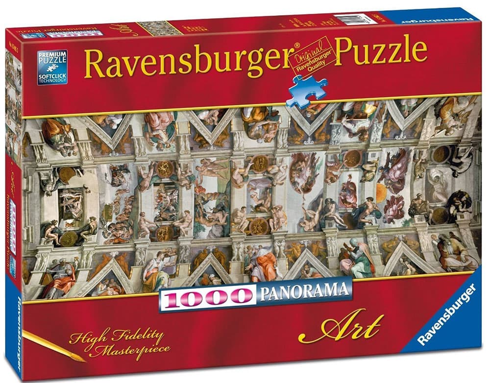 Ravensburger puzzle Art - Sistin Chapel 1000 delova PANORAMA prikaz