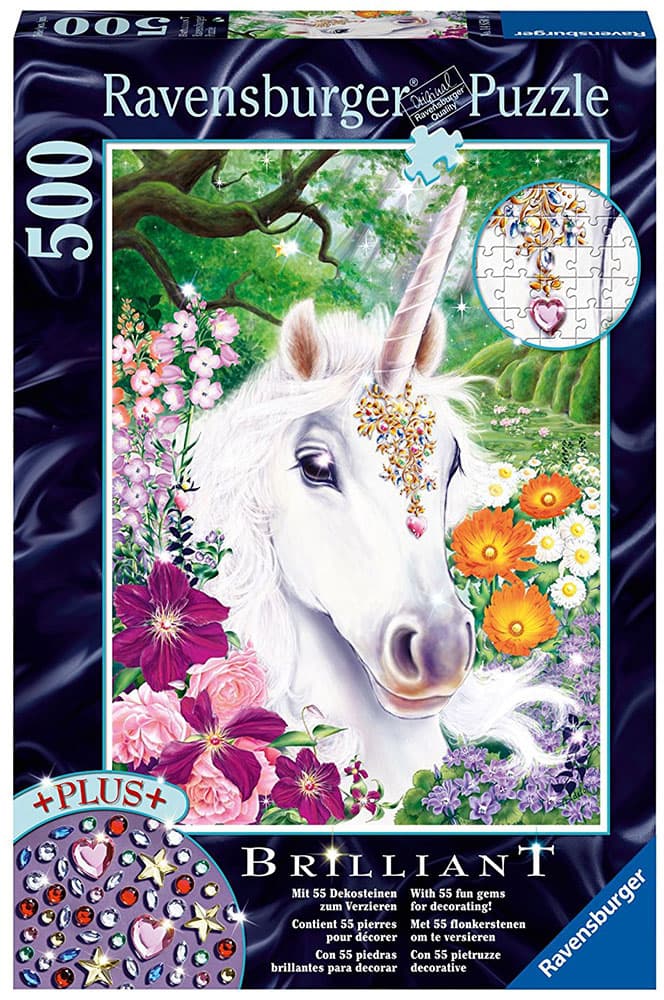 Ravensburger puzzle BRILLIANT - Gorgeous Unicorn 500 delova RA14850