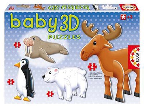 Drveni Puzzle 3D Polarne Životinje ED13921