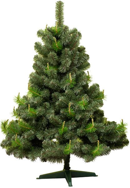 Široka novogodišnja jelka sa svetlim i tamnim zelenim grančicama Agder 150 cm