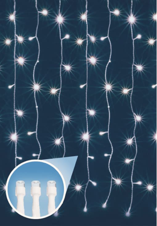 Svetleća LED zavesa 60x140cm sa 84 hladno belih LED