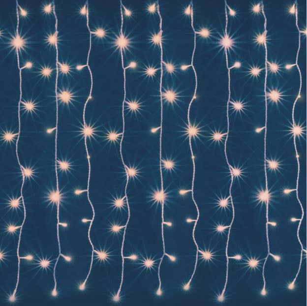 Novogodišnja LED zavesa 120x140cm sa 168 toplo belih lampica