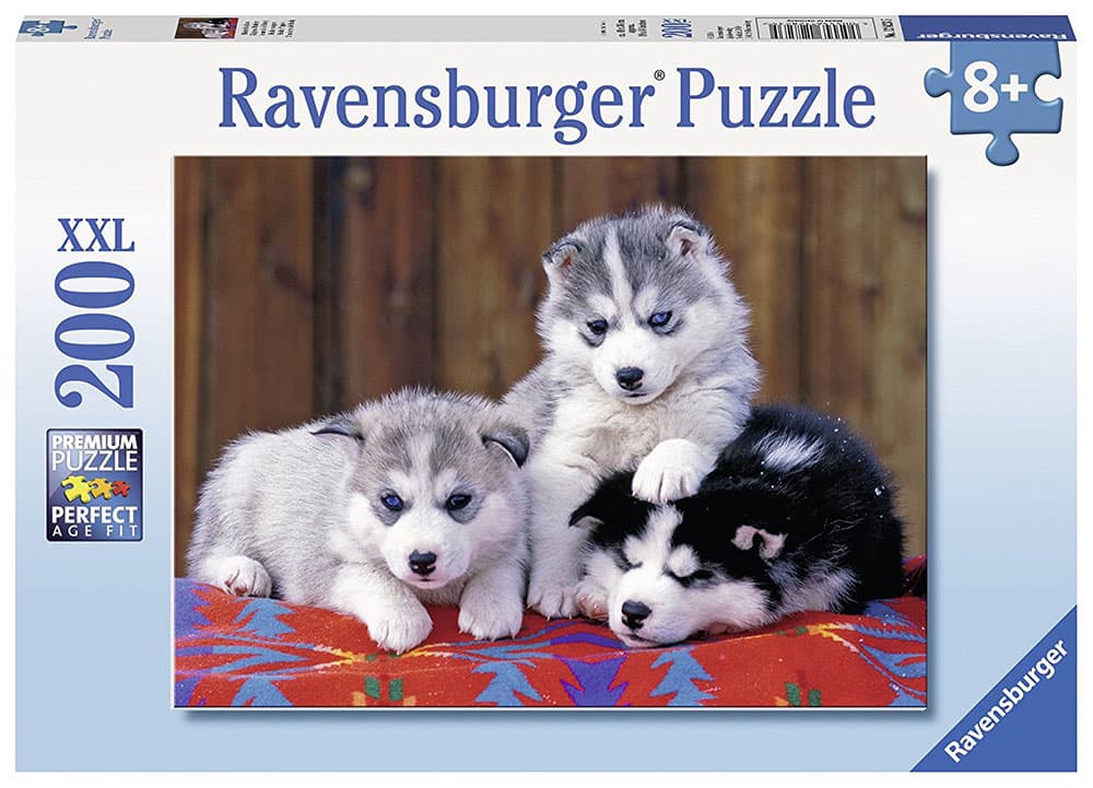 Ravensburger puzzle XXL - Životinje - Psi - Cute Huskies 200 delova RA12823