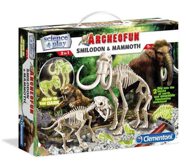 Clementoni Arheološki Komplet Smilodon i Mamut CL61246