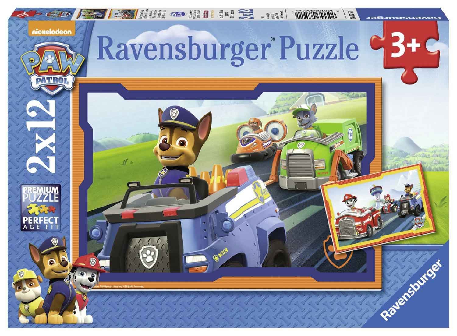Ravensburger puzzle Dečije puzle - 2x12 - Paw Patrol - Paw Patrol u akciji 2x12 delova RA07591