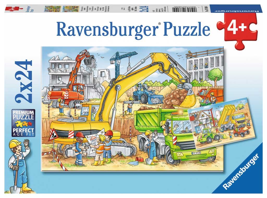 Ravensburger puzzle Dečije puzle - 2x24 - Gradilište  2x24 dela RA07800