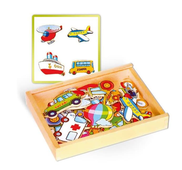 Viga drveni magneti saobraćaj 58924VG 