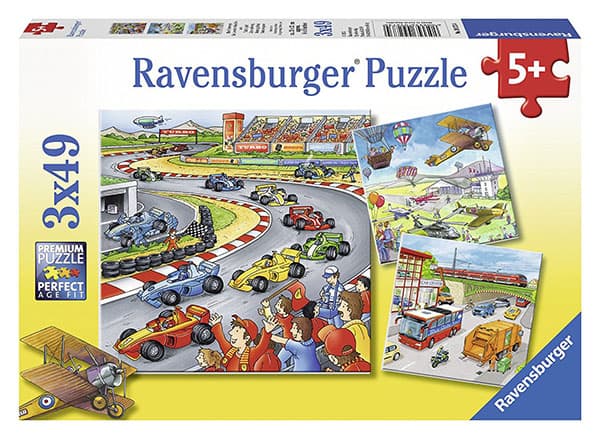 Ravensburger puzzle Dečije puzle - 3x49 - Saobraćaj - All On The Go 3x49 delova RA09273