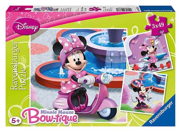 Ravensburger puzzle Dečije puzle - 3x49 - Disney - Minnie Mouse Bow-tique  3x49 delova RA09338