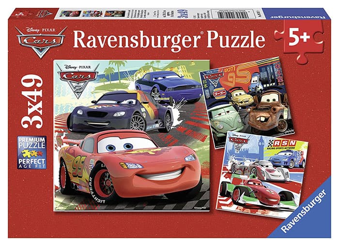 Ravensburger puzzle Dečije puzle - 3x49 - Disney - PIXAR - Cars 2 - Trke   3x49 delova RA09281