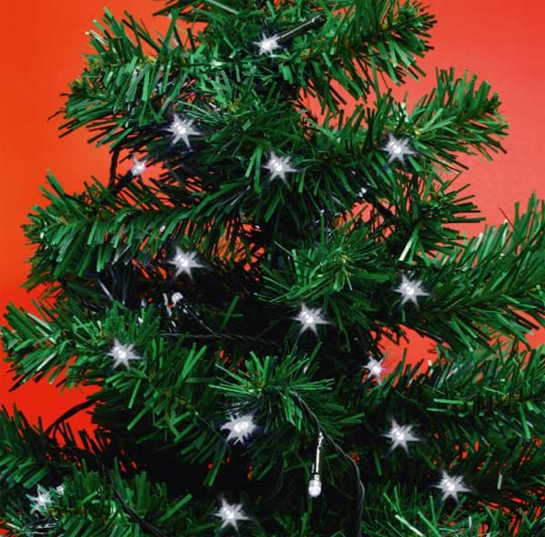 Lampice za jelku na baterije 50 LED MLC58/WH