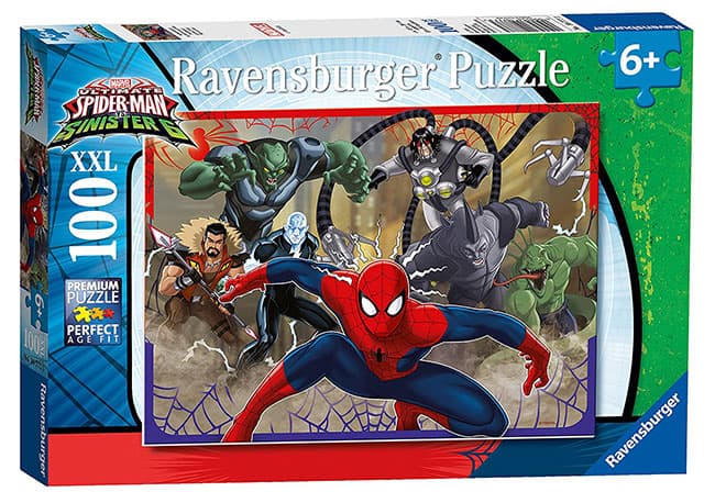 Ravensburger puzzle Dečije puzle - XXL - Marvel - Spider-man - Spiderman - Ultimate Spider-Man Vs Sinister 6  100 delova RA10777