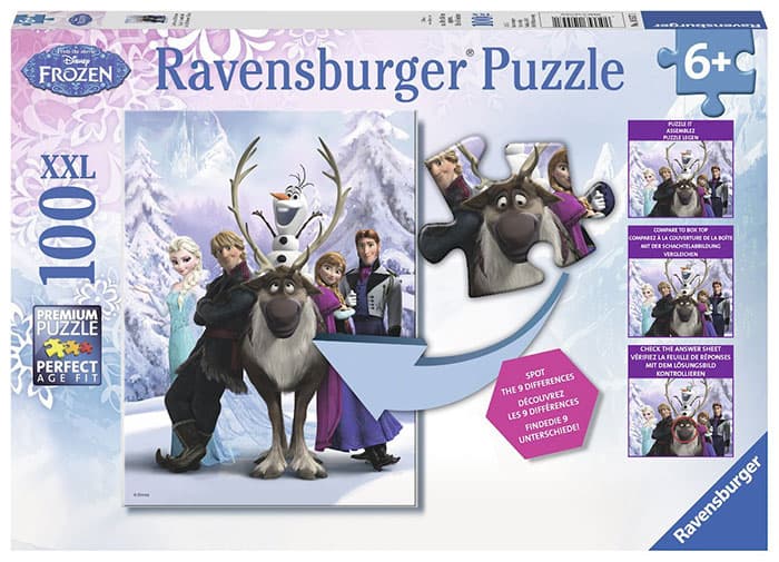 Ravensburger puzzle Dečije puzle - XXL - Disney - Frozen - Difference Hidden Changes - Skrivene razlike 100 delova RA10557