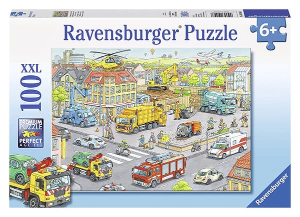 Ravensburger puzzle Dečije puzle - XXL - Vehicles in the City - Vozila u gradu 100 delova RA10558