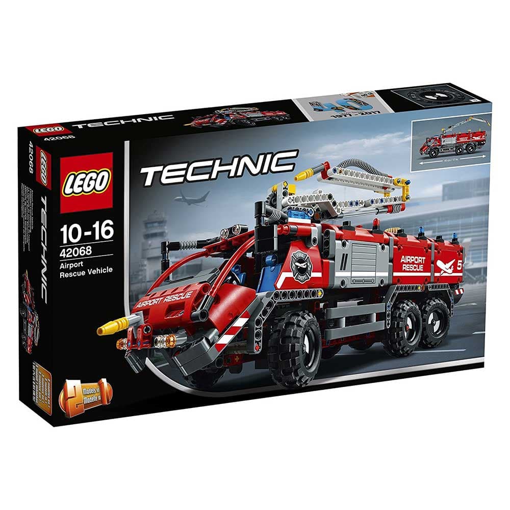 LEGO® Technic - Model 2 u 1 - Airport Rescue Vehicle - Fire Rescue Vehicle - Aerodromsko spasilačko vozilo - Vatrogasno vozilo  1098 delova 42068