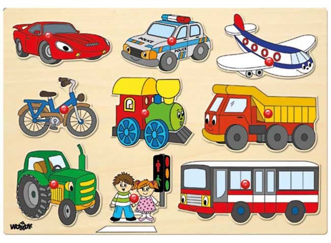 Woodyland Puzle uklapalica Transportna vozila 91906