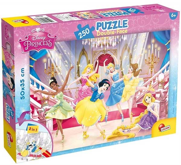 Lisciani Slagalica 250 Delova Princeze 2u1 Složi i Oboji 31692
