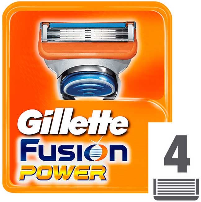 Gillette Fusion Power 4 rezervne glave brijača 0501125