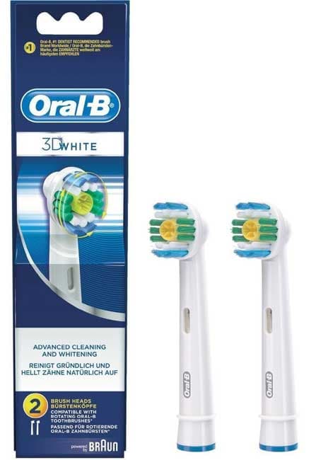 Oral-B rezervni nastavci za električnu četkicu za zube 2kom. EB18 3D White 500324