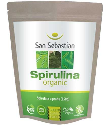 San Sebastian Spirulina 150g Organic Prah