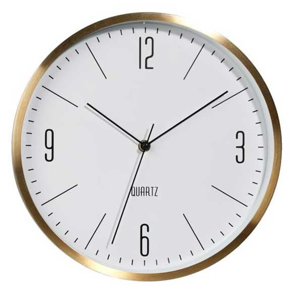 Zidni Sat Heli prečnik 30cm mesing