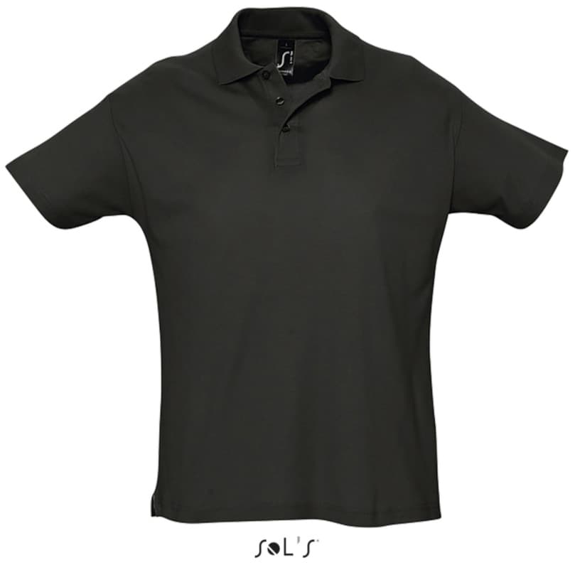Sols Muška polo majica Summer II Black veličina XL 11342