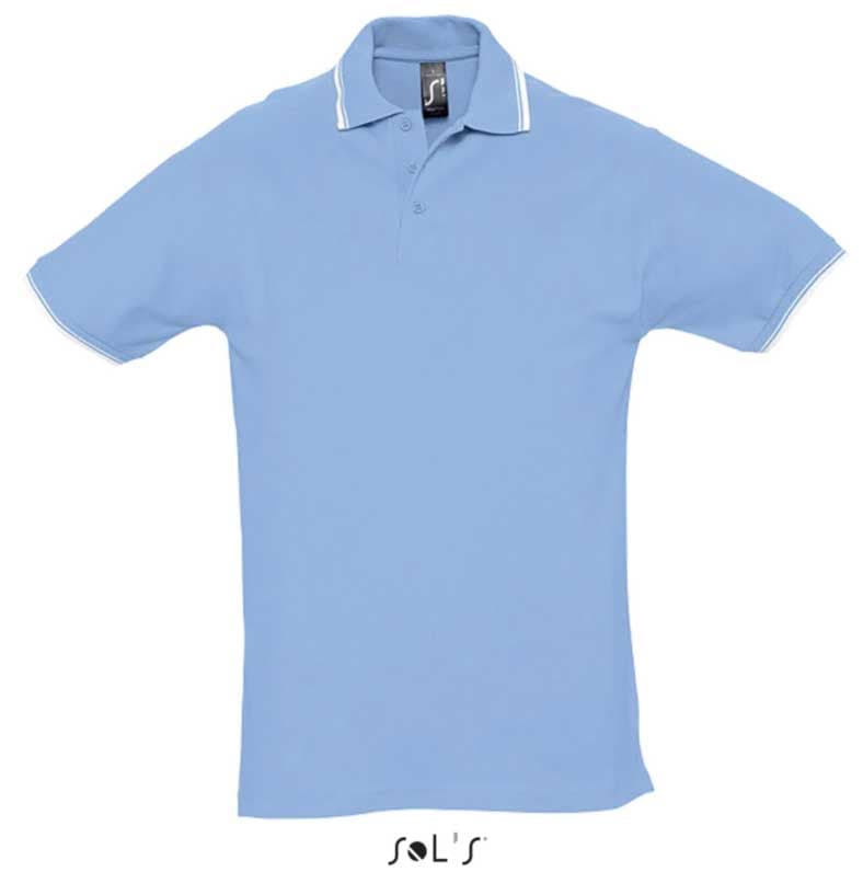 Muška polo majica Sols Practice Sky Blue veličina XL 11365