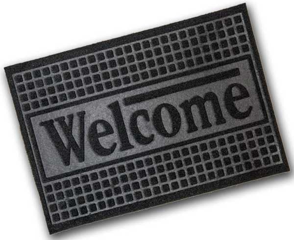Otirač Basalto Welcome Black 40x60cm 40601