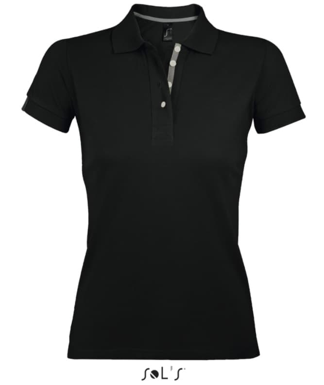 Sols Ženska majica sa kragnom i kratkim rukavima vel. XXL Portland Women Black 00575