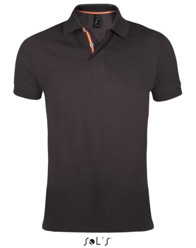 Sols Muška majica sa kragnom Patriot Dark Grey vel. M 00576