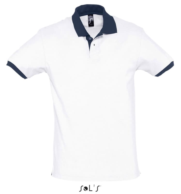 Muška majica sa kragnom veličina XS Sols Prince White/French Navy 11369