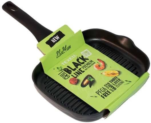 Texell tiganj Grill Black line 28x24 cm 