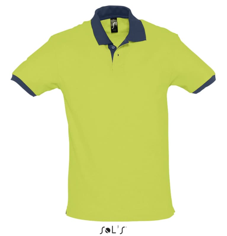 Muška majica sa kragnom veličina L Sols Prince Apple Green/French Navy 11369