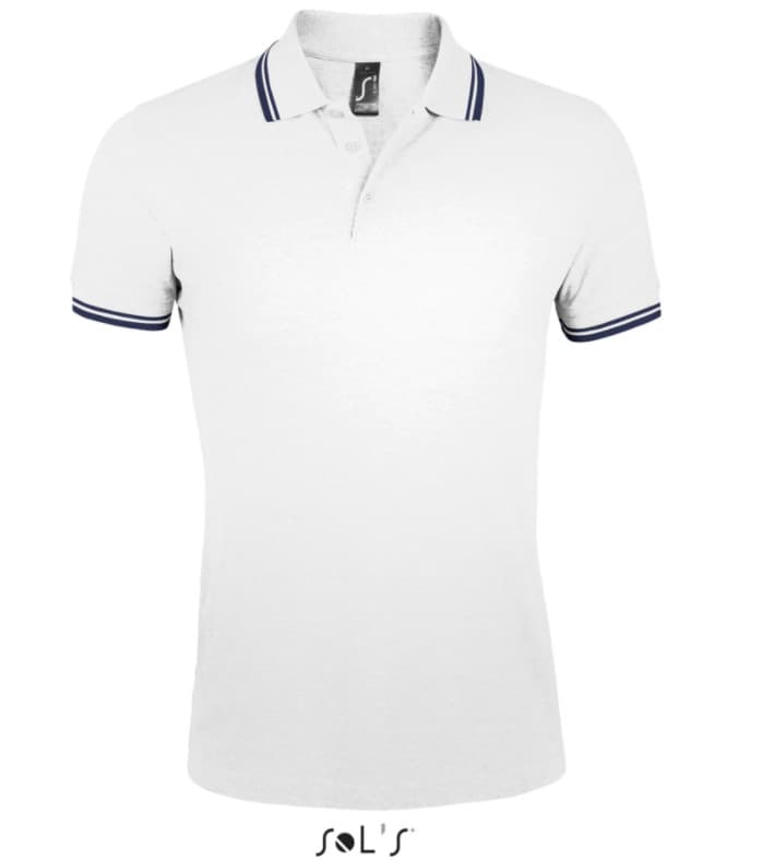 Polo majica za muškarce veličina XL Sols Pasadena White/Navy 00577