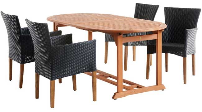 Baštenska garnitura Artena Sto i četiri stolice