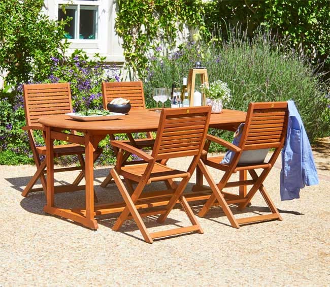 Baštenska garnitura Montefalco Sto i četiri stolice